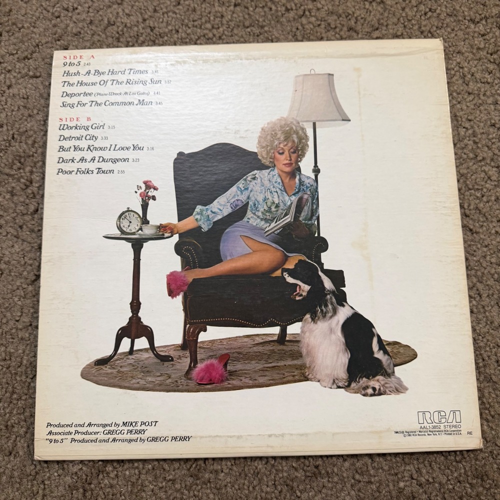 Dolly Parton 9 to 5 and‎ Odd Jobs Vinyl LP 1980 RCA Vintage Country Record - Picture 2 of 4